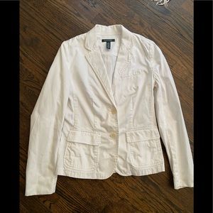 Ralph Lauren White Blazer - Size 6